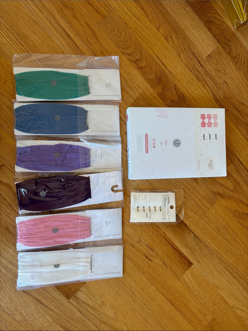 Lot: Baby Bling- OS “The Knot” Headbands: Palm, Amethyst, Zinnia, Pinks & others - Picture 2 of 2
